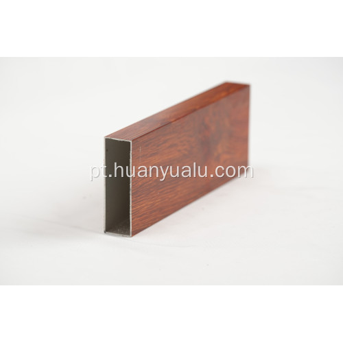 6063 Perfil extrudado em alumínio de grãos de madeira